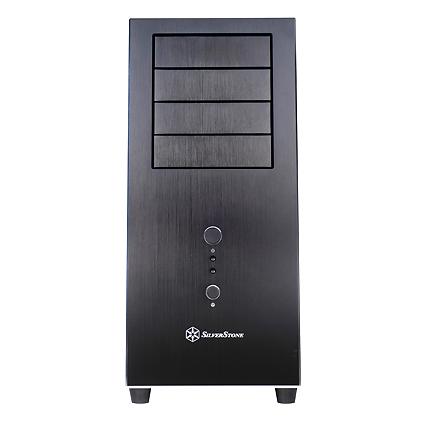 Silverstone TJ04-E Midi Tower, Black/Silver