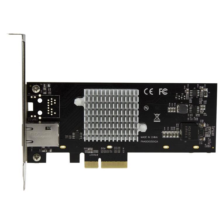 Adaptador de red StarTech.com PCIe 10 GbE con chipset Intel X550 - 1 puerto, negro