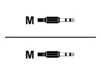 Cable de audio premium in-akustik - Mini Jack macho a Mini Jack macho - 1,5 m - Doble blindaje - Blanco, Plata