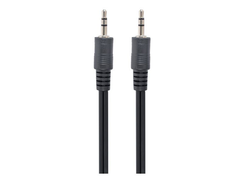 Câble audio Gembird - 5 m, stéréo mini-jack 3,5 mm mâle/mâle - Noir