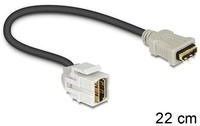 Module Delock HDMI, pliage 250°, câble de 22 cm