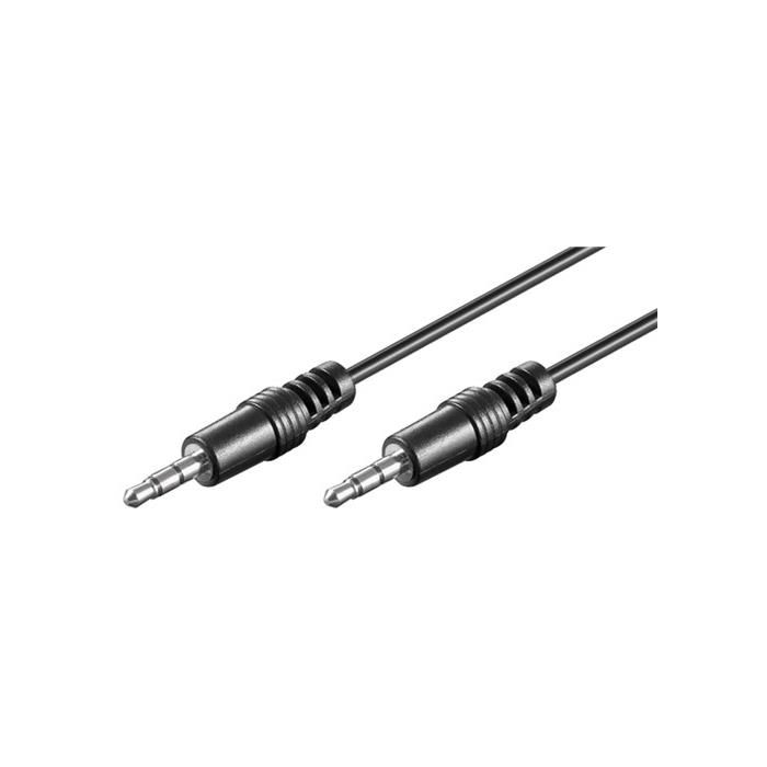 Wentronic AVK 119-1000 Q Audio Cable - 10m, Stereo Mini 3.5mm Male to Male
