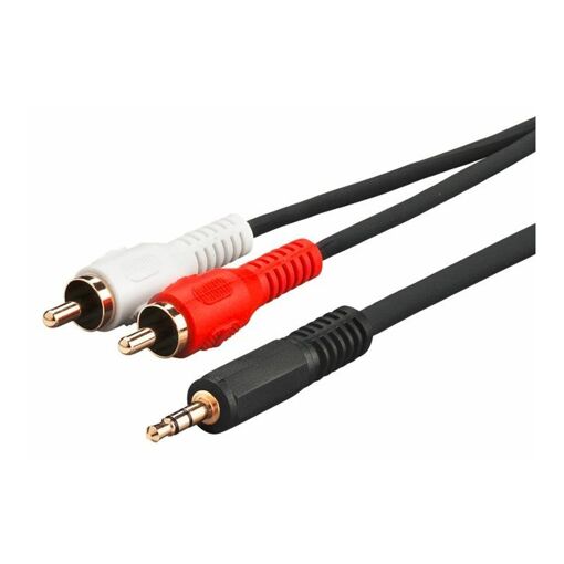 Câble audio MicroConnect - 3,5 mm mâle stéréo mini vers RCA mâle - 1,5 m