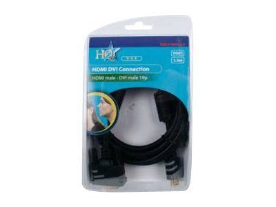 Nedis HDMI to DVI-D Cable - 2.5 ft, Black
