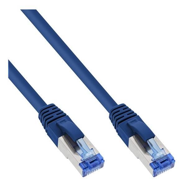 INTOS ELECTRONIC CAT 6a SSTP Cord, 3m, Blue