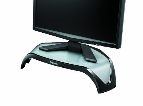 Fellowes Smart Suites Monitor Stand - 21" Screen Support, Adjustable Height, Black