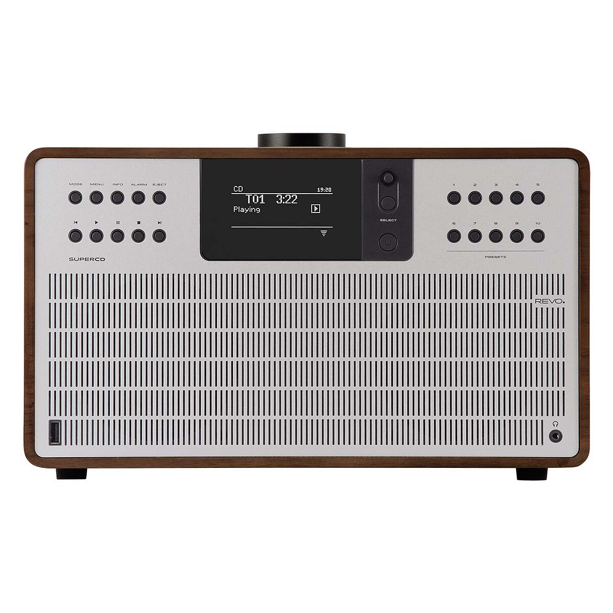 Revo SuperCD Noyer/Argent