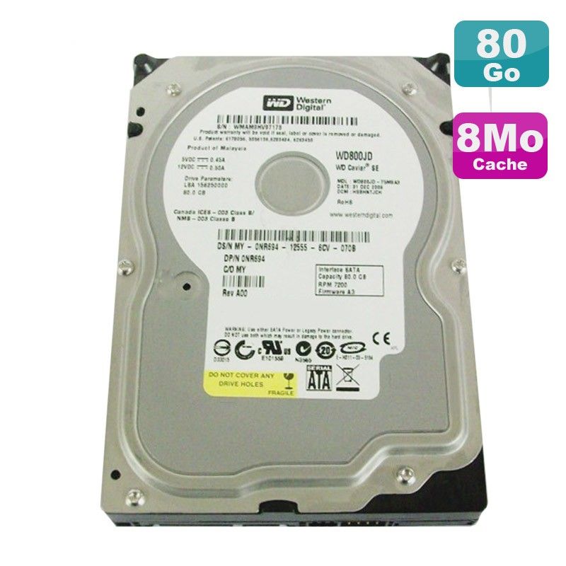 Western Digital Caviar SE 80GB SATA 3.5" HDD