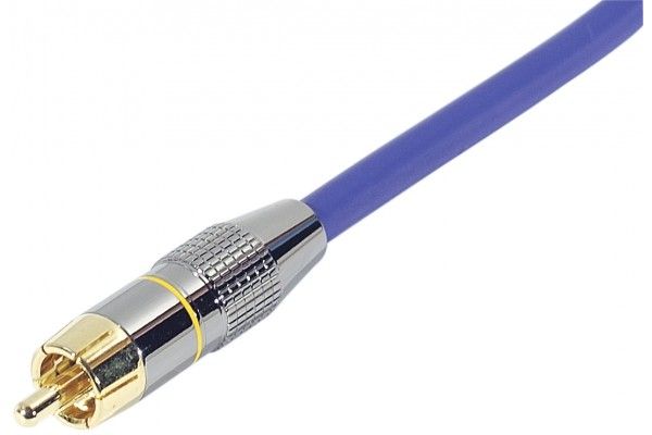 Exertis Connect Video Cable - Composite Video - RCA Male to RCA Male - 15m - Double Shielding