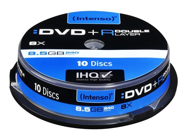Intenso 10x DVD+R DL 8.5GB (240 min) 8x Spindle