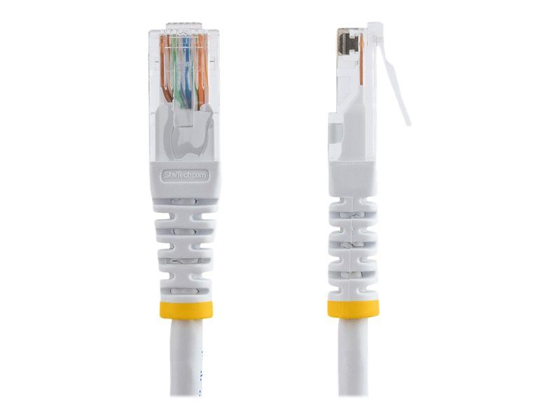 Câble de raccordement StarTech de 15 m, blanc, moulé, Cat5e UTP avec connecteurs RJ-45 (M/M)