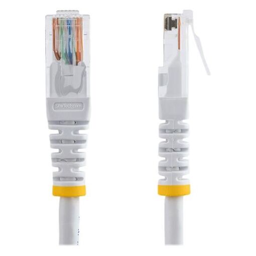 Câble de raccordement StarTech de 15 m, blanc, moulé, Cat5e UTP avec connecteurs RJ-45 (M/M)