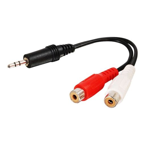 Adaptateur C2G mini Jack 3,5 mm mâle vers 2 RCA femelle