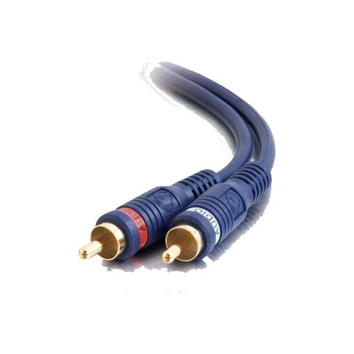 Cable de audio C2G Velocidad - 5 m, par trenzado blindado doble, RCA macho/macho