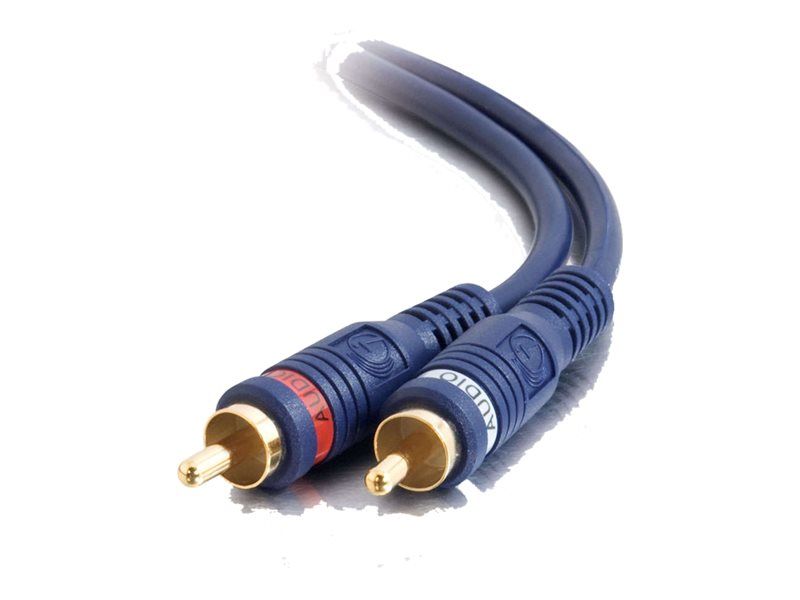 Cable de audio C2G Velocidad - 5 m, par trenzado blindado doble, RCA macho/macho