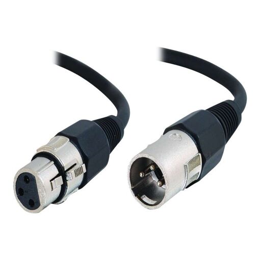 Cable de audio C2G Pro-Audio - 5 m, XLR3 macho a hembra - Par trenzada blindada (SFTP)