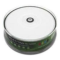 MediaRange DVD+R Imprimible por Jet de Tinta - Paquete de 25, 4.7GB, Velocidad 16x