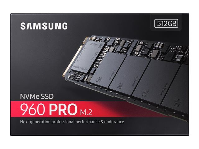 Samsung 960 PRO SSD - 512GB - M.2 2280 - PCIe 3.0 x4 (NVMe) - AES 256-bit Encryption