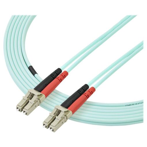 Cable óptico multimodo StarTech de 5m OM3 - LC/UPC a LC/UPC, 50/125 micrones