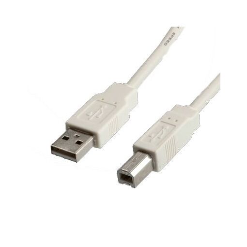 Roline USB Retractable Cable - 0.7m, Black