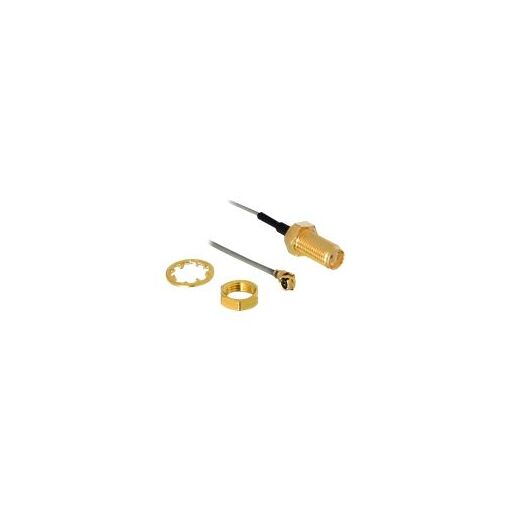 Delock HF Antenna Cable - I-PEX to SMA - 8 inches - Grey