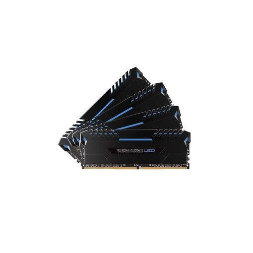 Kit de memoria RAM Corsair Vengeance LED Series 64GB (4x16GB) DDR4 3200MHz CL16 - Azul - Dual Channel