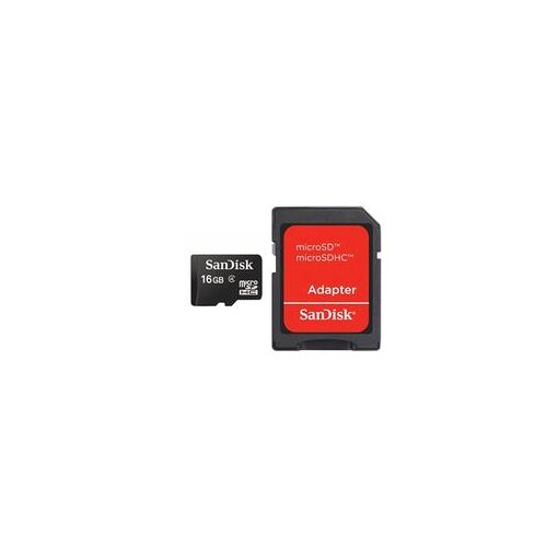 SanDisk 16GB Class 2 Micro SDHC Memory Card - Black