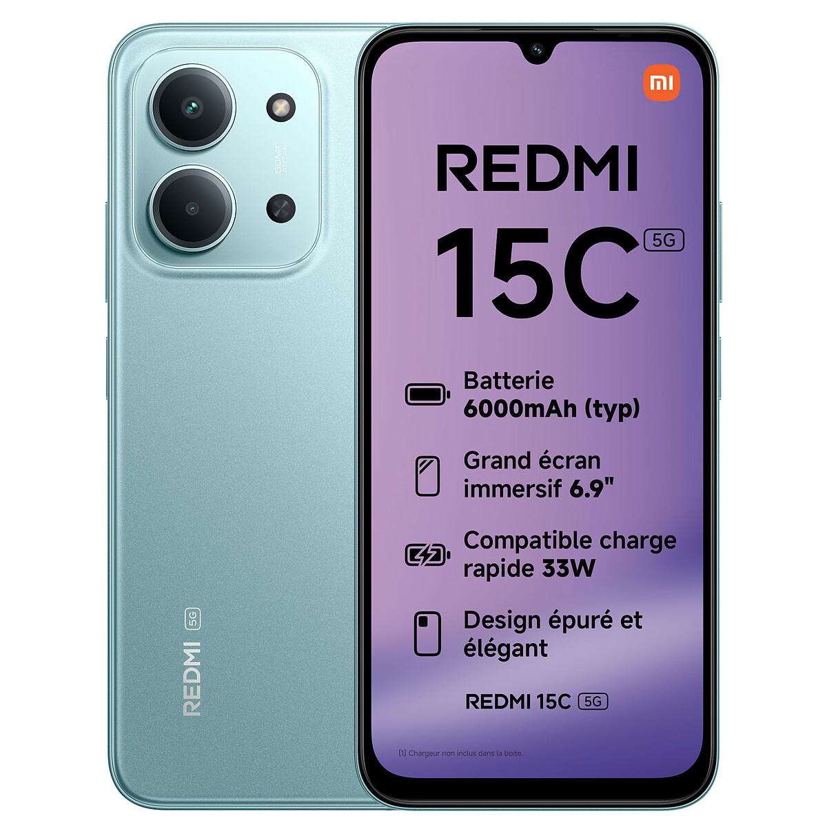 Xiaomi Redmi 15C 5G Vert (4 Go / 256 Go)