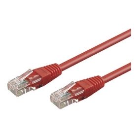 Wentronic RJ-45 to RJ-45 Cable - 2m - UTP CAT 6 Round - Red