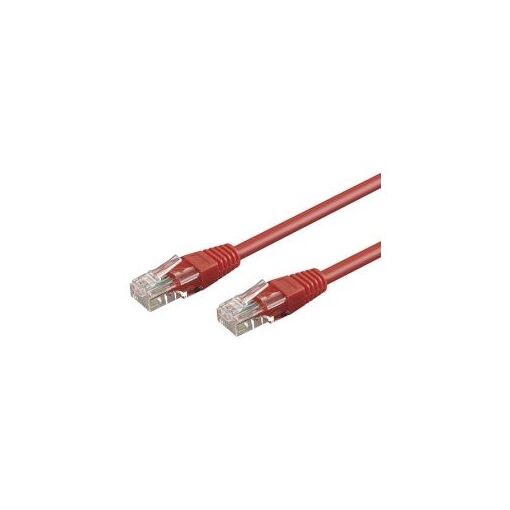 Câble de connexion Wentronic RJ-45 vers RJ-45 - 2 m - UTP CAT 6 Rond - Rouge