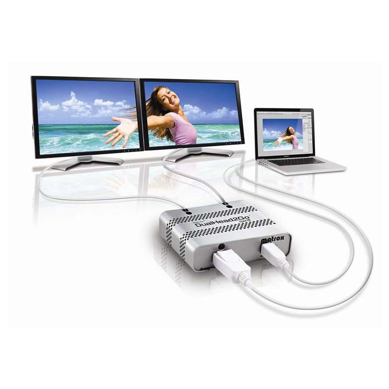 Matrox Graphics DualHead2Go eXpansion Module - Video Converter - DisplayPort to DVI