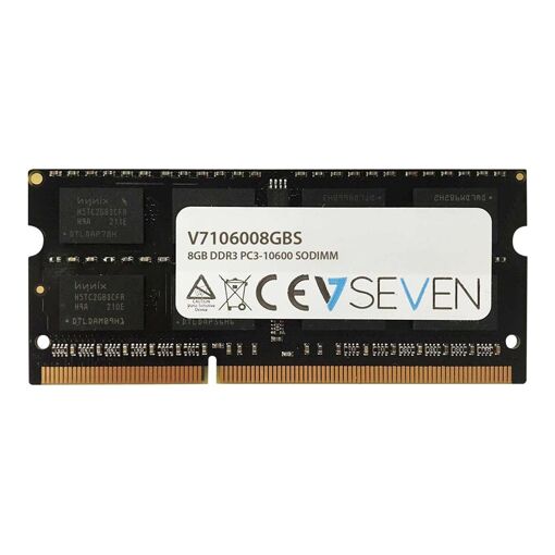 Módulo de memoria V7 DDR3 de 8 GB SO-DIMM 204 pines 1333 MHz sin búfer no ECC