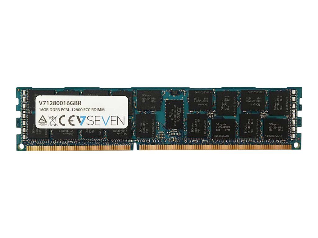 V7 16GB DDR3L Memory Module (240-Pin DIMM, 1600MHz/PC3L-12800, 1.35V, Registered ECC)
