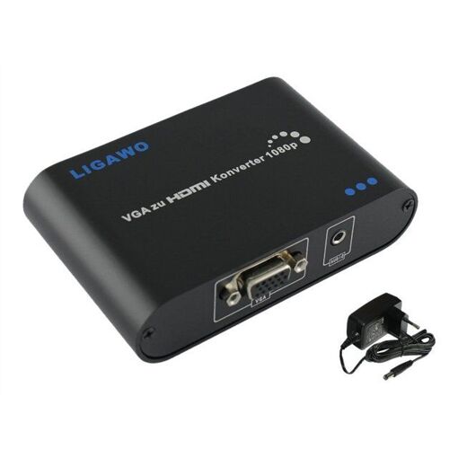 Convertisseur vidéo Ligawo VGA vers HDMI