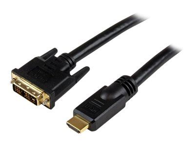 StarTech 15ft HDMI to DVI-D Cable - 2m Male to Male Adapter - Black