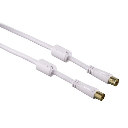 Hama Antenna Cable, Coaxial Male - Female. Gold Plated. 1.5m 100dB