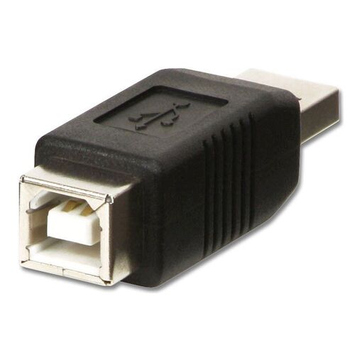Adaptador USB Lindy - USB A a USB Tipo B - 2.0 - Negro