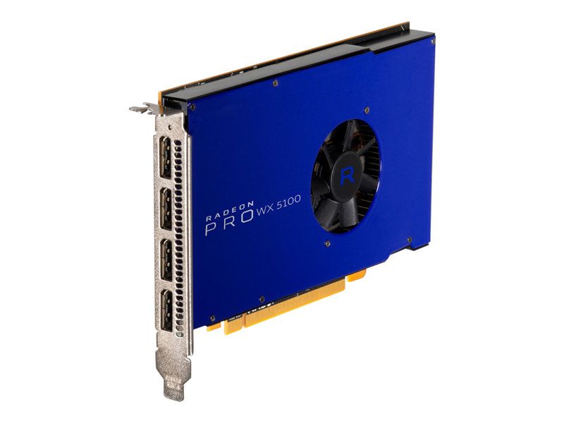 AMD Radeon Pro WX5100 Graphics Card - 8GB GDDR5 - PCIe 3.0 x16 - 4x DisplayPort
