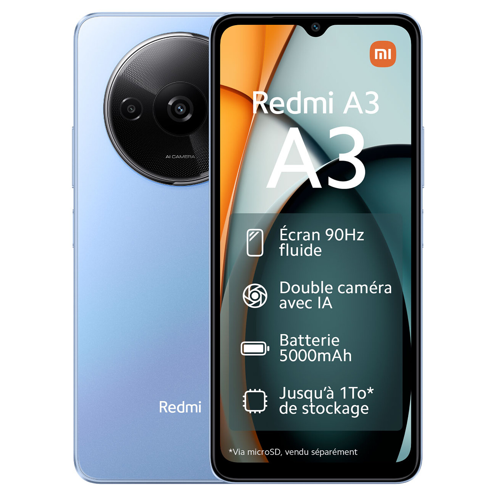 Xiaomi Redmi A3 Blue (4 GB / 128 GB)