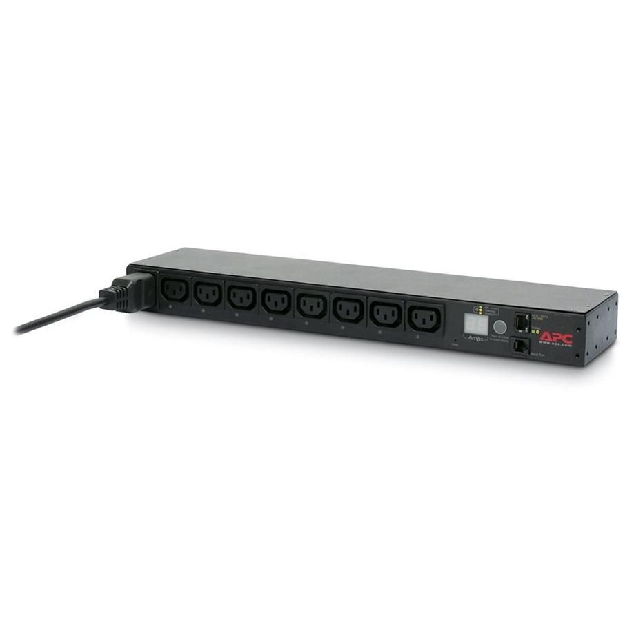 APC Rack-Mounted PDU - Power Distribution Unit (1U) with 8 Output Connectors, 2.49m Cable