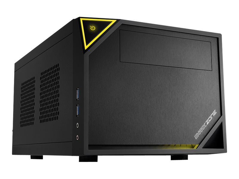 Sharkoon SHARK ZONE C10 Mini ITX Case - Black/Yellow