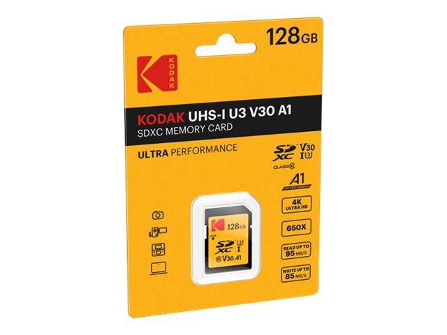 Kodak Flash Memory Card - 128GB - UHS Class 3/Class 10 - 650x - SDXC UHS-I