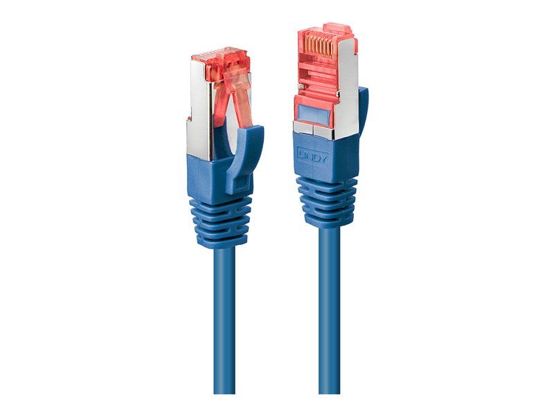 Lindy RJ-45 to RJ-45 Cable - 5m - SFTP, PiMF - CAT 6e - Molded, No Hook - Blue