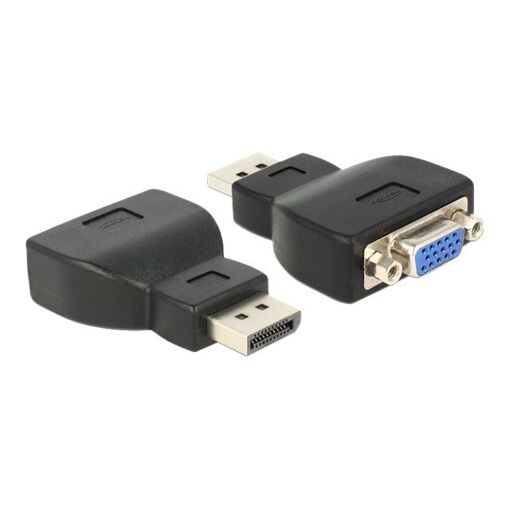 Adaptateur vidéo Delock - DisplayPort masculin vers HD-15 (VGA) féminin - Noir