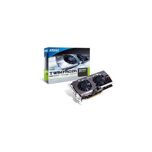 Carte graphique MSI N660 TF 2GD5/OC - GF GTX 660 - 2 Go GDDR5 - PCIe 3.0 x16 - 2 ports DVI, HDMI, DisplayPort