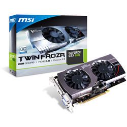 MSI N660 TF 2GD5/OC - Graphics Card - GF GTX 660 - 2GB GDDR5 - PCIe 3.0 x16 - 2x DVI, HDMI, DisplayPort