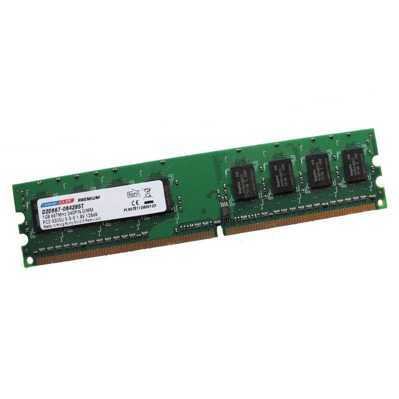 Dane-Elec 1GB DDR2 RAM (PC2-5300U, 667MHz, 1Rx8)