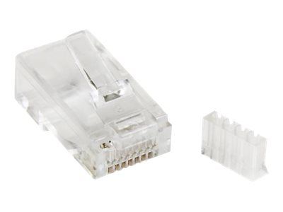 StarTech Cat 6 RJ45 Modular Plug, Clear, 50 Pack (CRJ45C6SOL50)