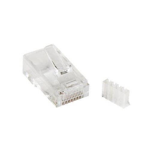 StarTech Cat 6 RJ45 Modular Plug, Clear, 50 Pack (CRJ45C6SOL50)
