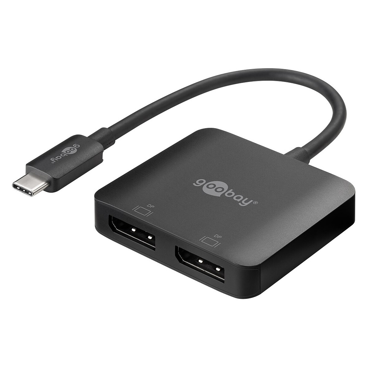Goobay Adaptateur USB-C vers 2x DisplayPort (M/F)
